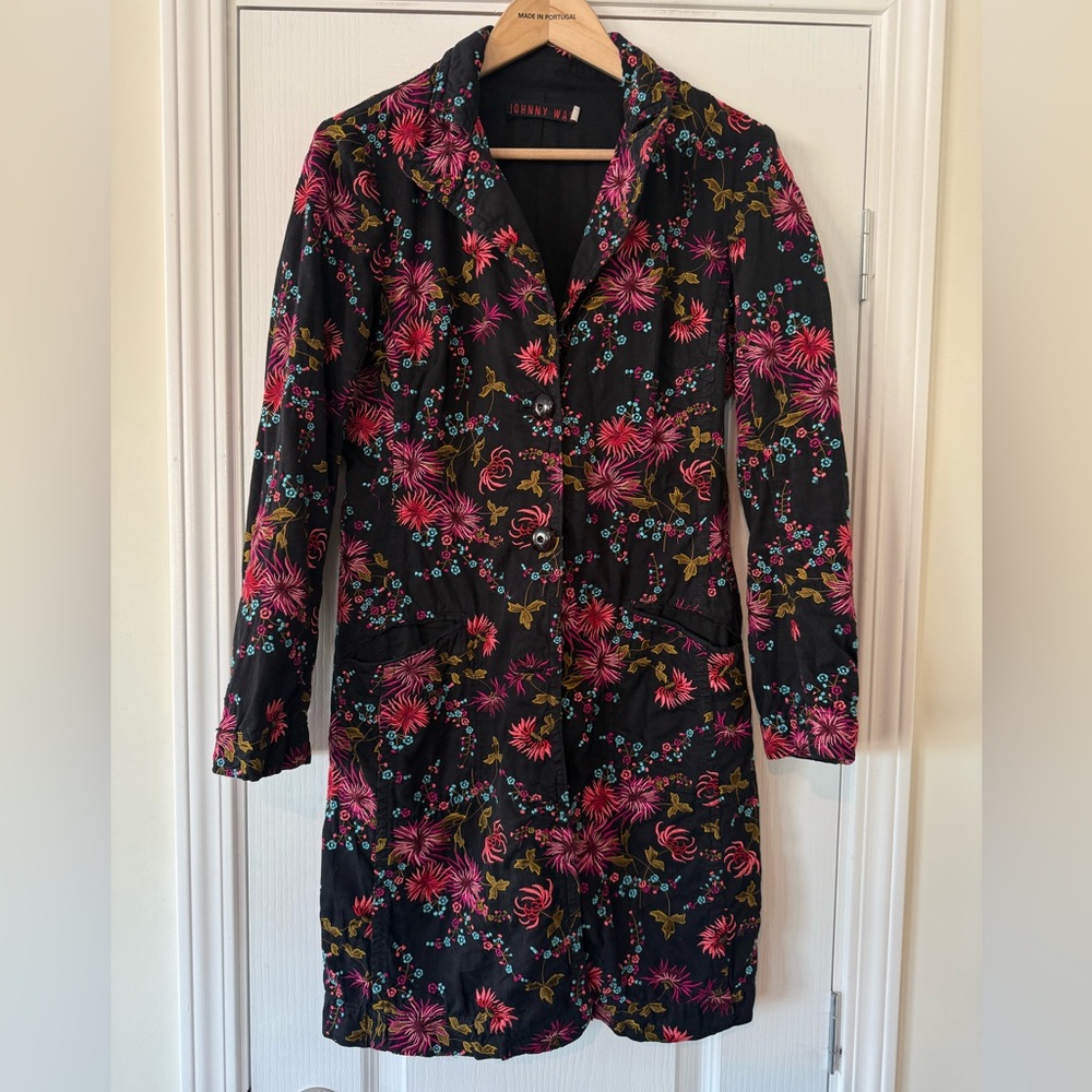 vintage 🌸 Johnny Was Embroidered Coat